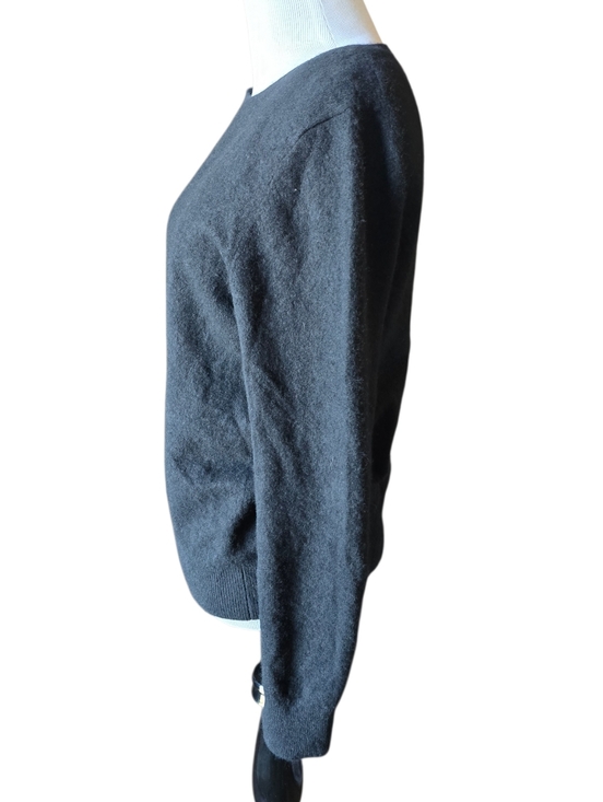 Quince Cashmere Crew Neck Sweater Black Size Medium - Picture 7 of 10